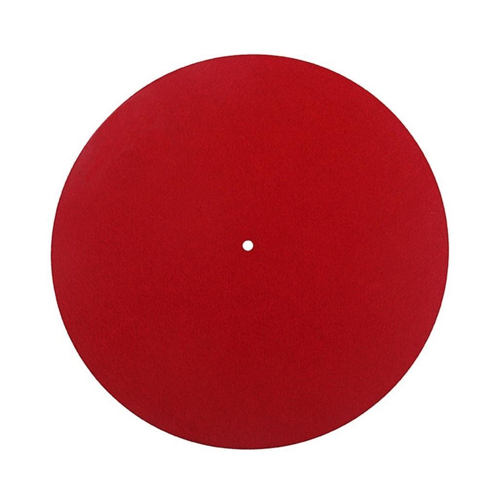 Slip Mat Player 30cm Red For Universal Phonograph