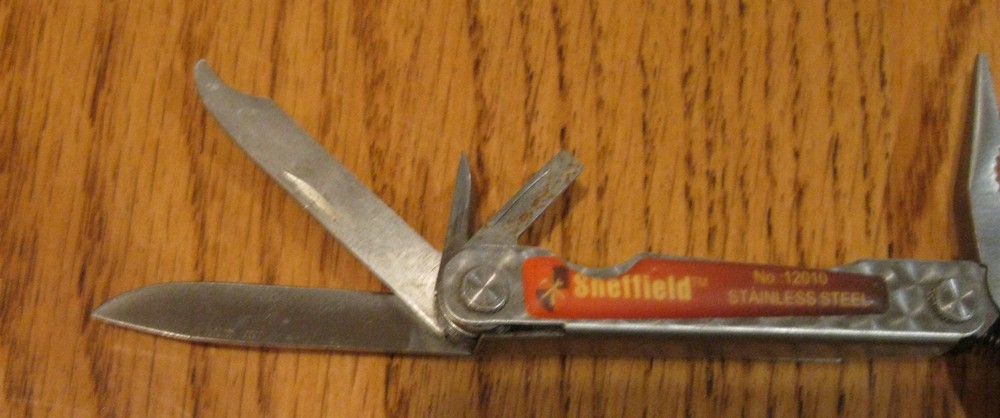 SHEFFIELD NO. 1210 POCKET SIZE 9 MULTI TOOL