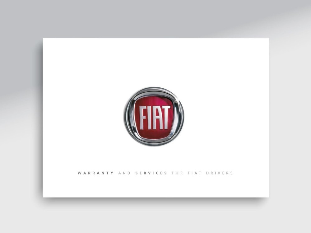 FIAT Service History Book Blank For All Models