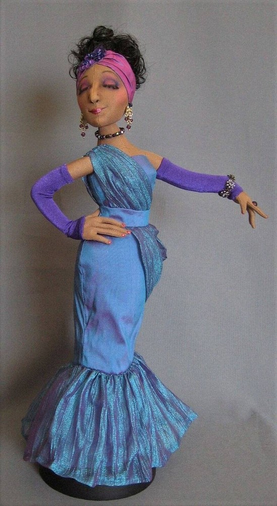 Cloth Art Doll (Paper) Pattern "Diva" by Arley Berryhill