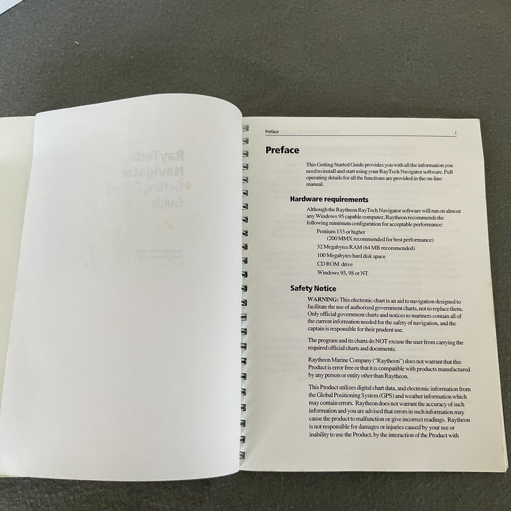 Getting Started Guide for Raytheon RayTech Navigator
