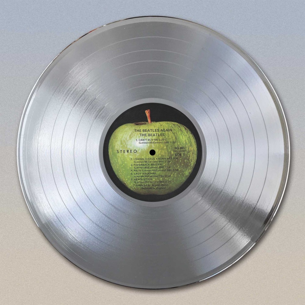 Beatles "Again" Gold LP Record wall art