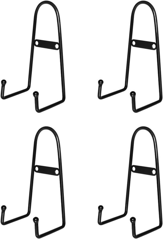 4 Pack Wall Mount Plate Display Stands, Medium Wall Easel Holder Plate H