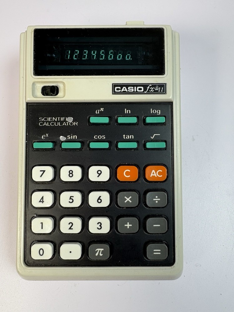 Vintage Casio Fx-11 Scientific Calculator