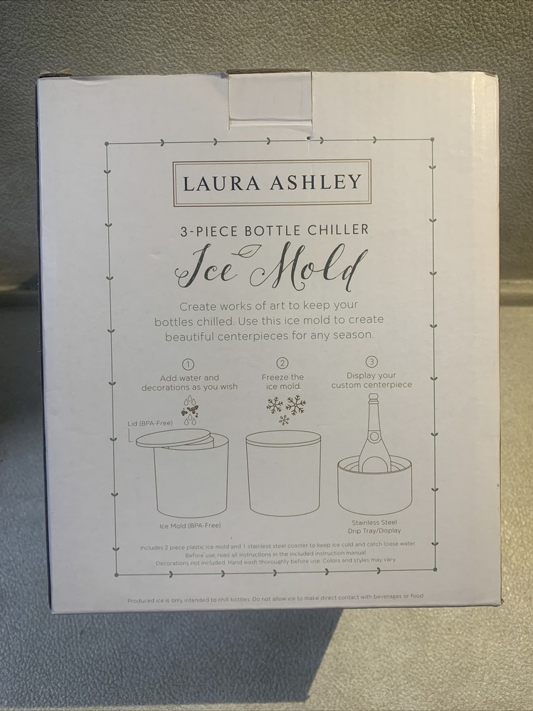 Laura Ashley 3-Piece Bottle Chiller Ice Mold
