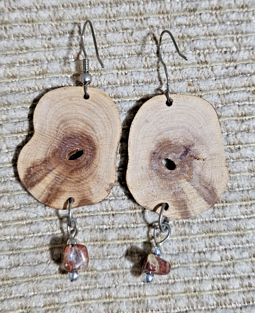 Wood-slice Earrings