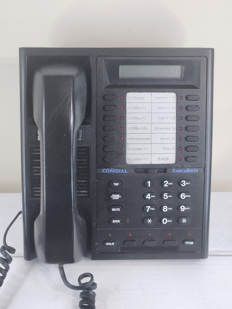 Comdial Executech II 6600E Display Phone (Black)