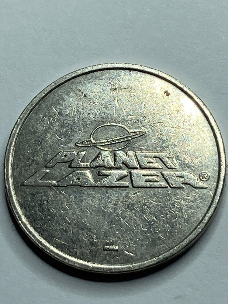 Planet Lazer Arcade Game Token 24mm #rt1