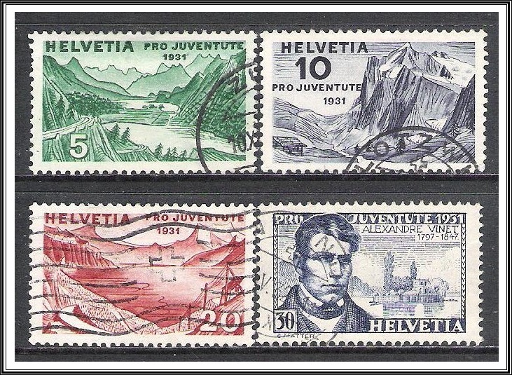 Switzerland #B57-B60 Semi-Postal Use
