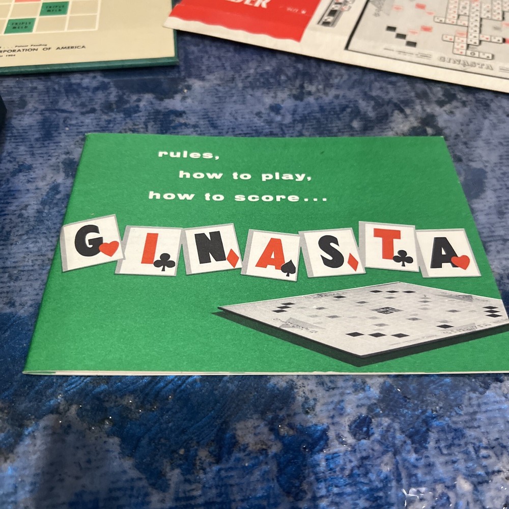 Vintage Ginasta 1954 Card Tile Board Game Complete