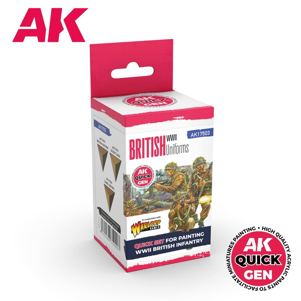 AK Interactive: British Uniforms - QUICK GEN Set - AK17503