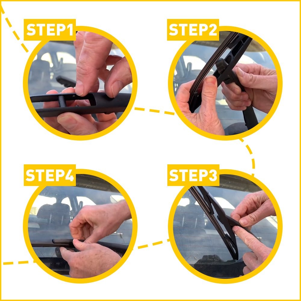 For 2011-2019 DODGE Rear DURANGO Windshield Wiper Arm & Blade Set Replacement