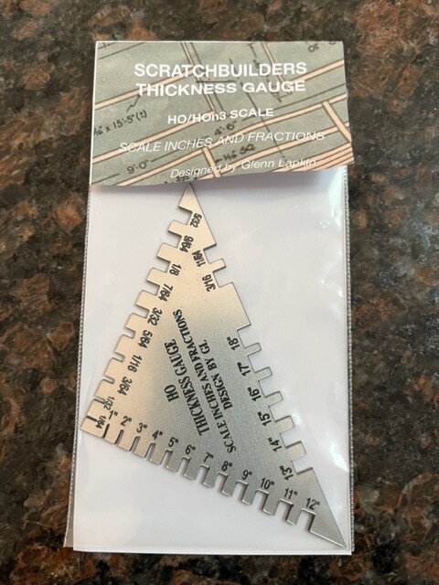 HO Scratchbuilders Thickness Gauge Measuring Tool