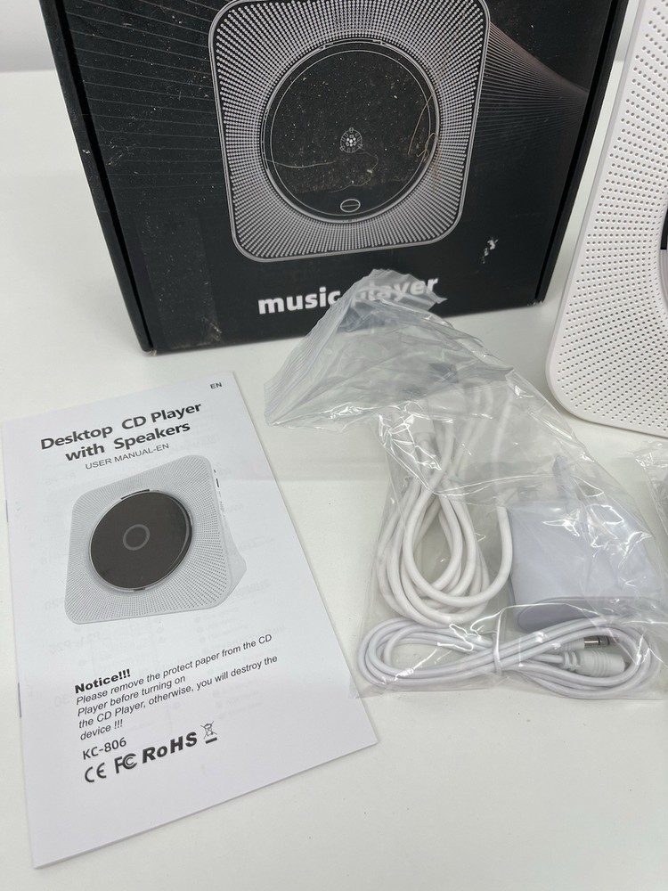 KOVCDVI CD Player for Home Desktop CD Player with Speakers