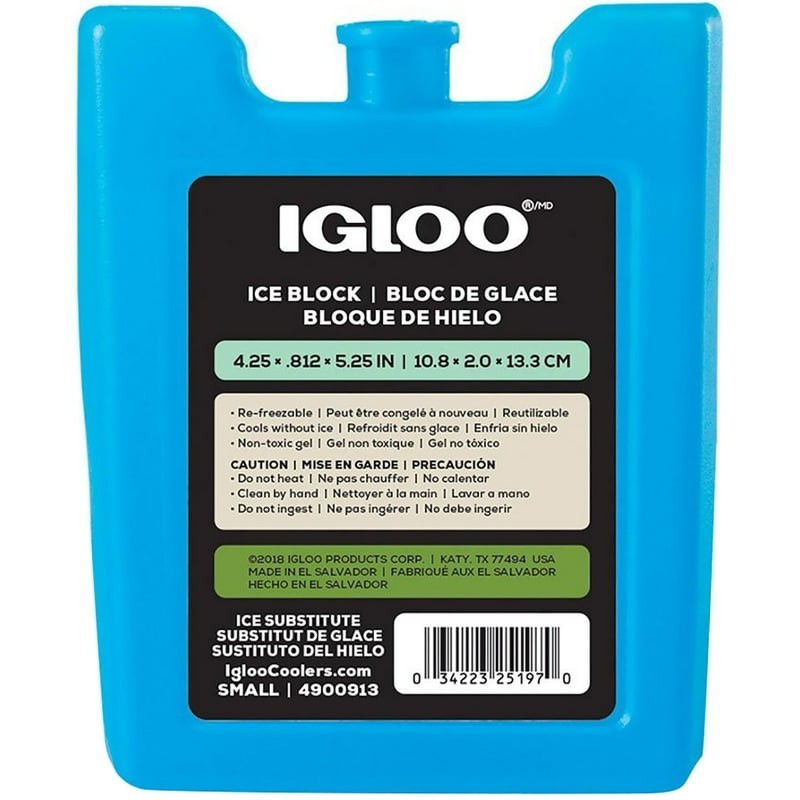 4 Pack Igloo MaxCold Small Ice Blocks – Blue, Reusable for Coolers