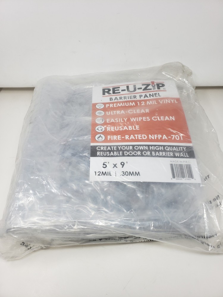 RE-U-ZIP Ultra Clear Hook & Loop Dust Barrier Kit