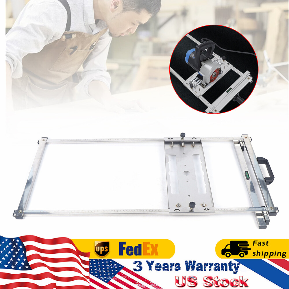 Circular Saw Guide System Accurate Rip-Cut Track Rail Edge Cutting Woodworking!