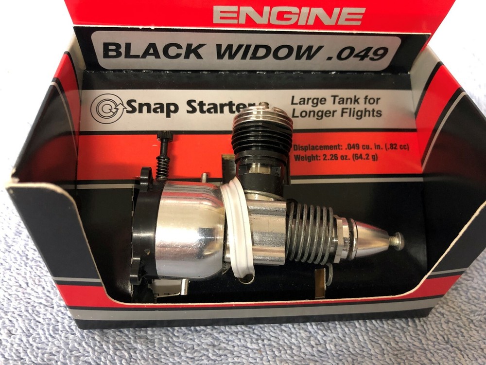 Vintage Cox .049 Airplane Engine #150 Black Widow