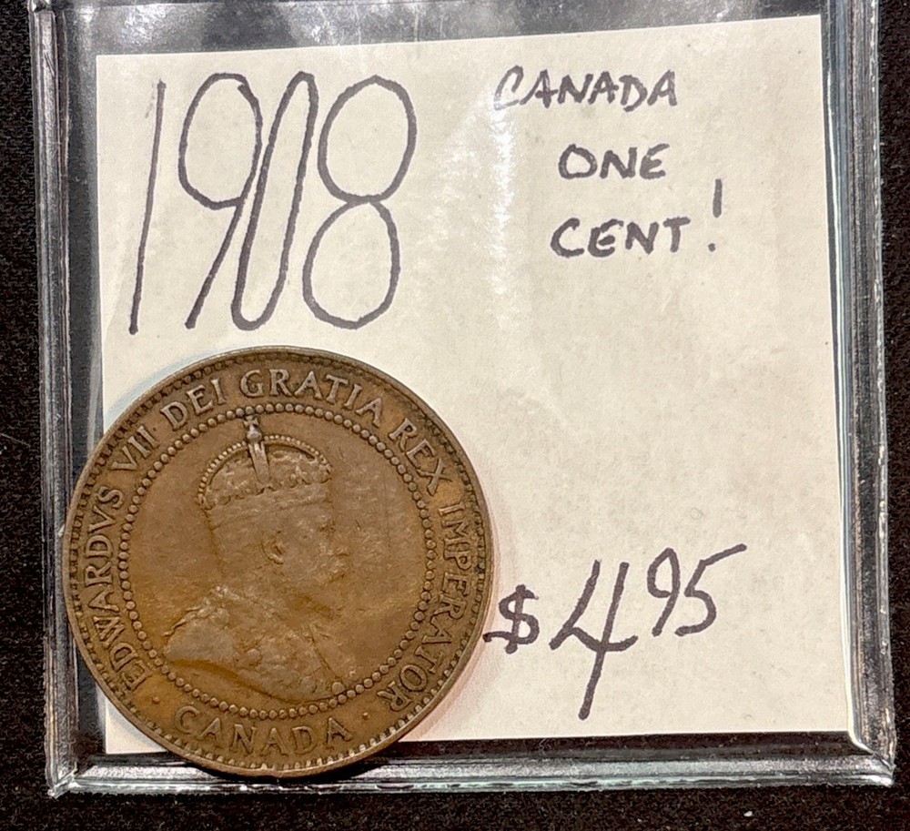 1908 Canada One Cent Coin!  ENN Coin