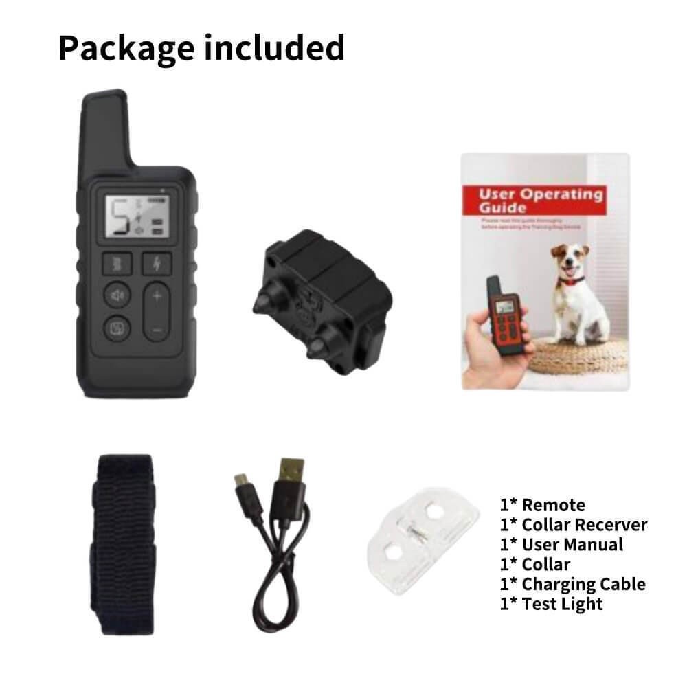 Remote Control Dog Training Collar Waterproof Electric Shock Red