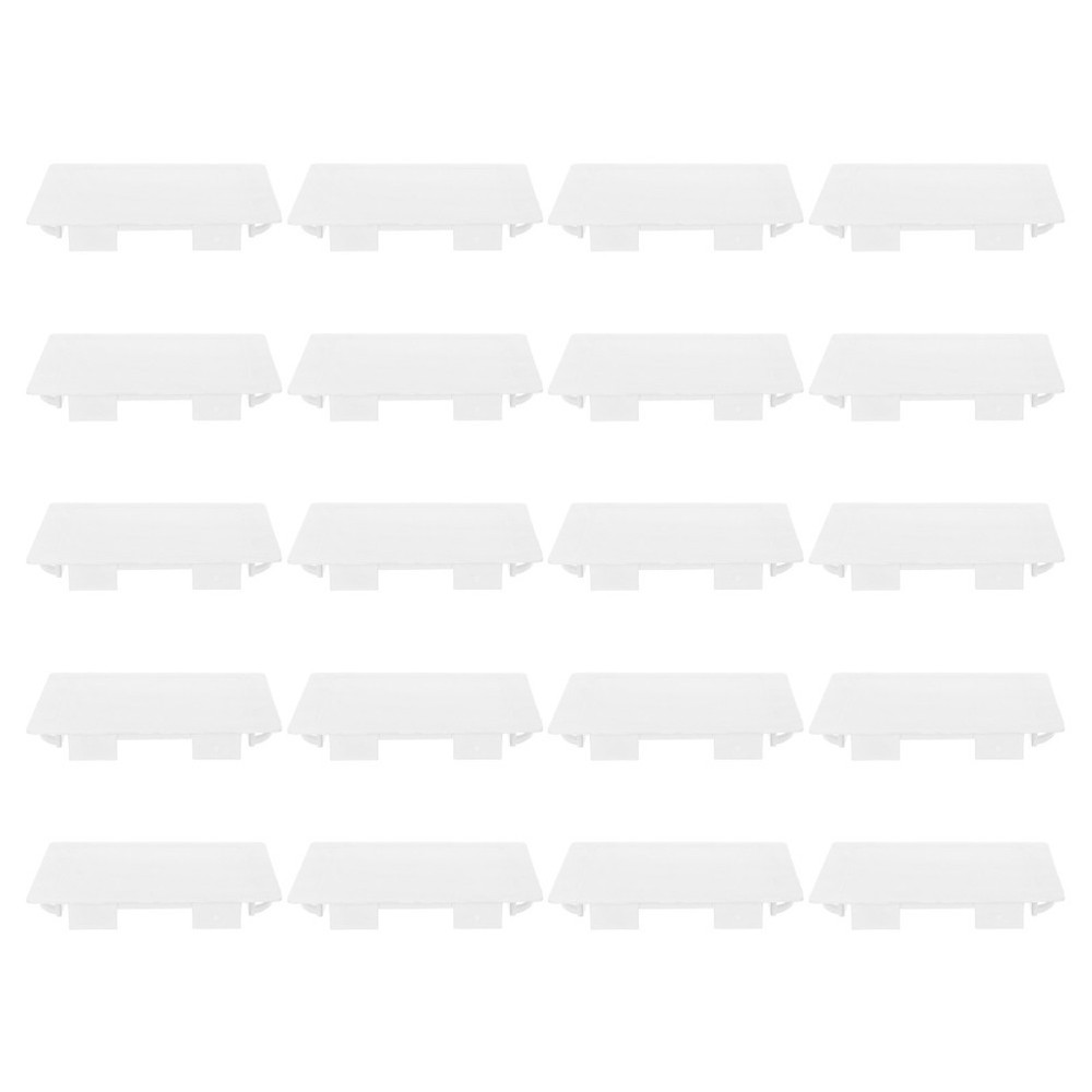 20 Pcs Switch Box Plate Covers White Modern Wall Electrical Outlet