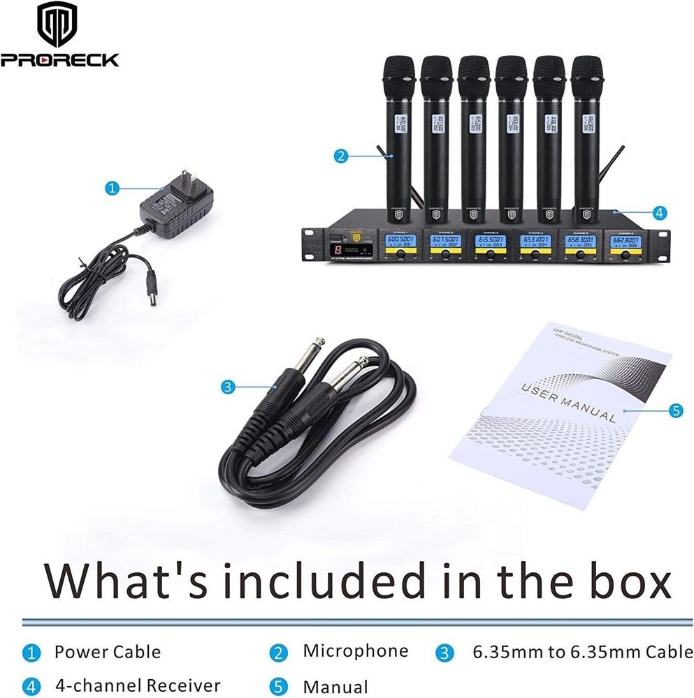 RK MX66 6-Channel UHF Wireless Microphone System