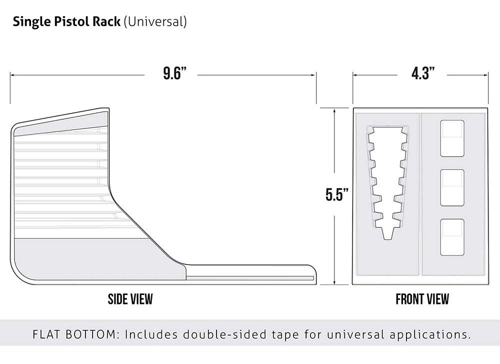 VAULTEK Modular Pistol Rack Protective Handgun Storage