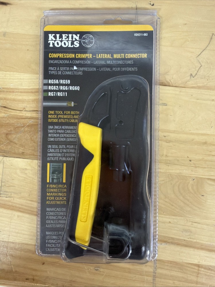 Klein Tools VDV211-063 Heavy-Duty Multi-Connector Compression Crimper