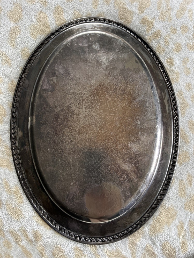 Vintage FB Rogers Silver Co Oval Serving Dish Silver Plated