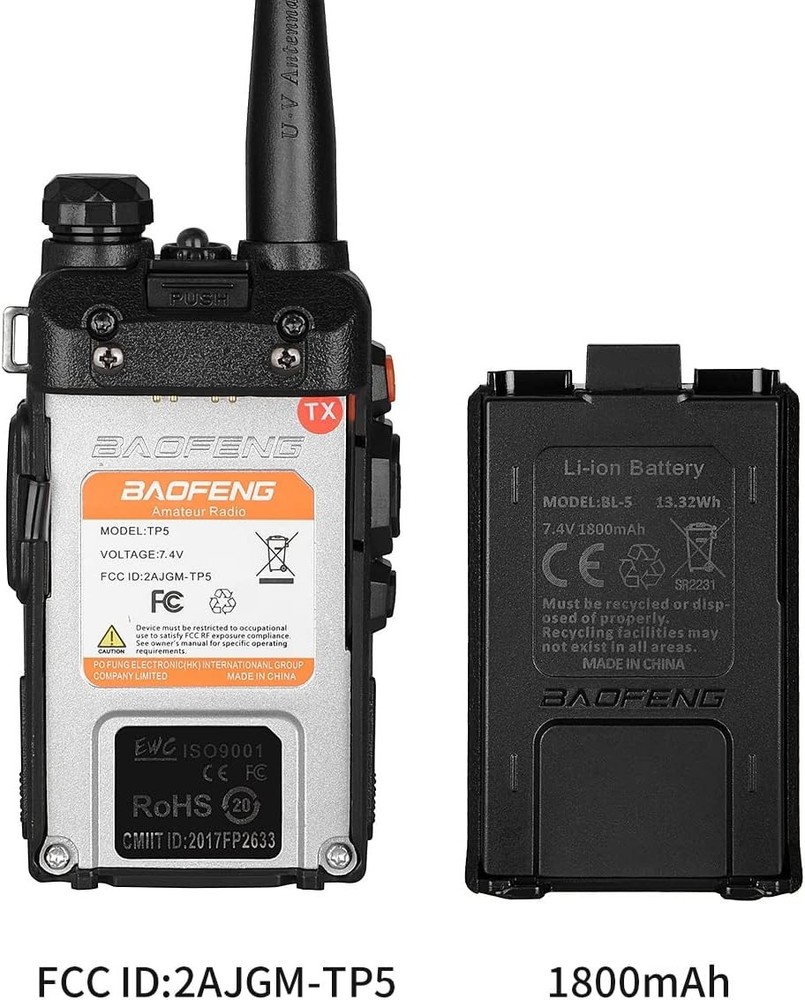 UV-5R TP5 8W Radio - Compact, User-Friendly & Versatile Communication Solution