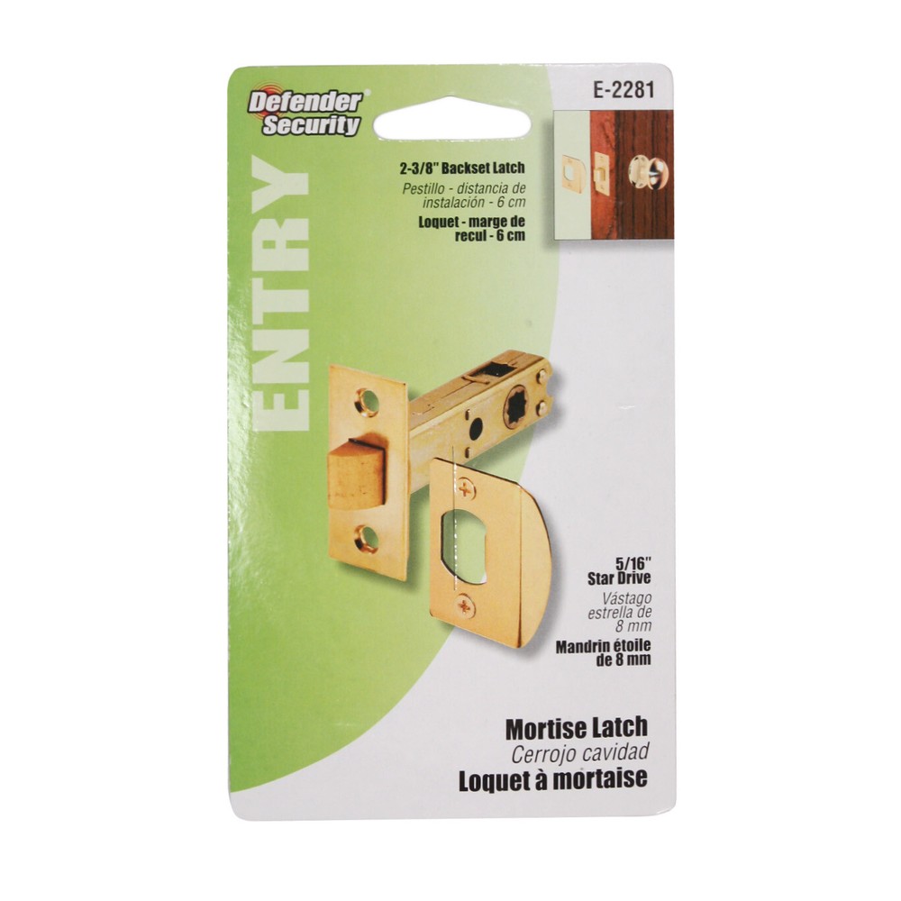 Modern Mortise Latch Set for Antique Knobs, NML1B