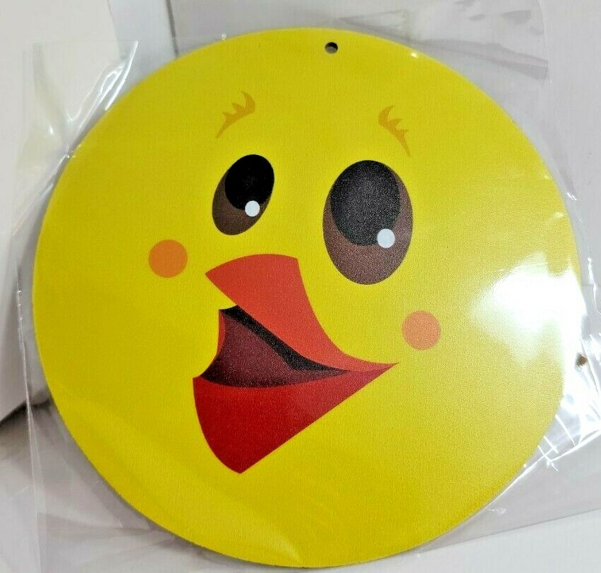 Duck Round Wood Sign 5.9"