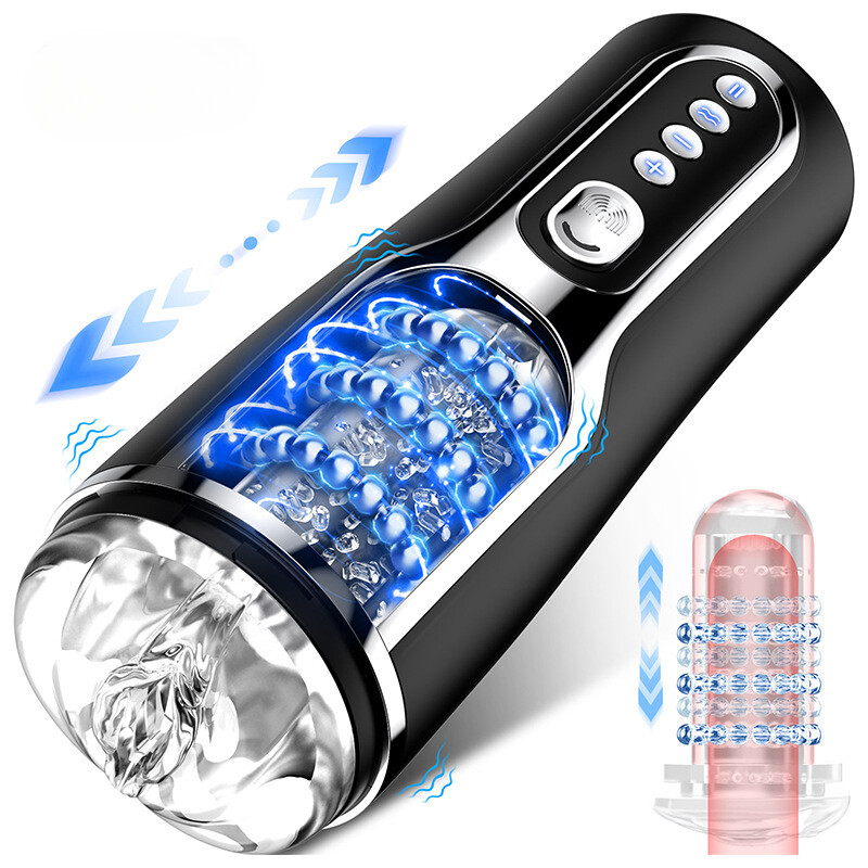 Automatic Male Masturbaters Thrusting Rotating Vibrating Strokers Cup Lubricants