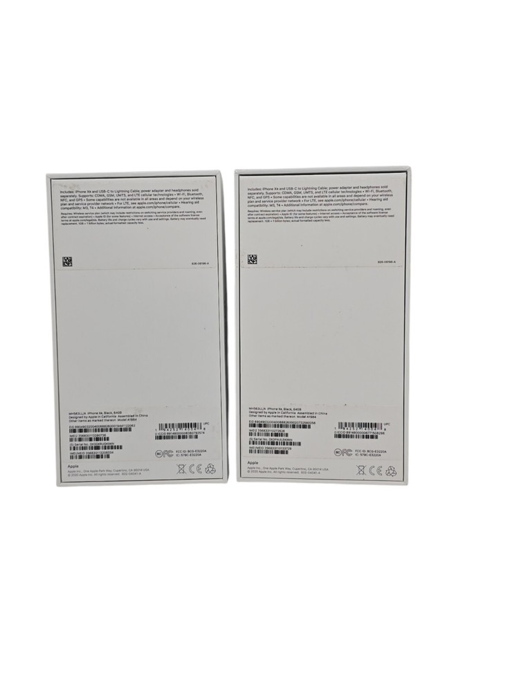 2 EMPTY BOXES ONLY 64GB-BLACK-MH563LL/A-A1984