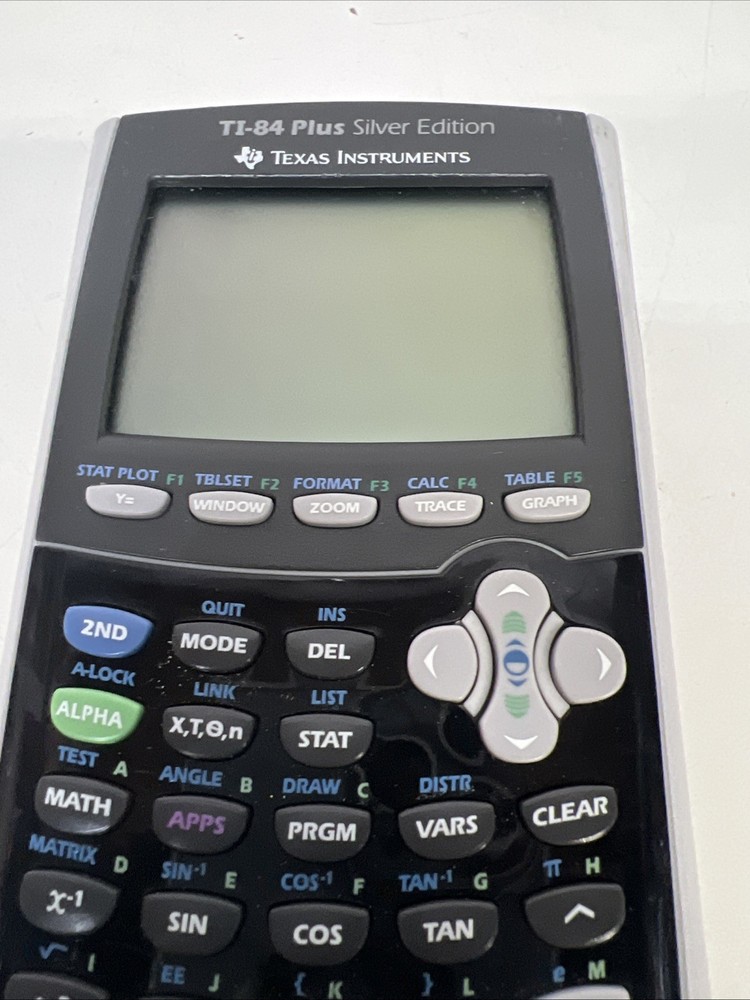 Texas Instruments TI-84 Plus Silver Edition Graphing Calculator No Battery