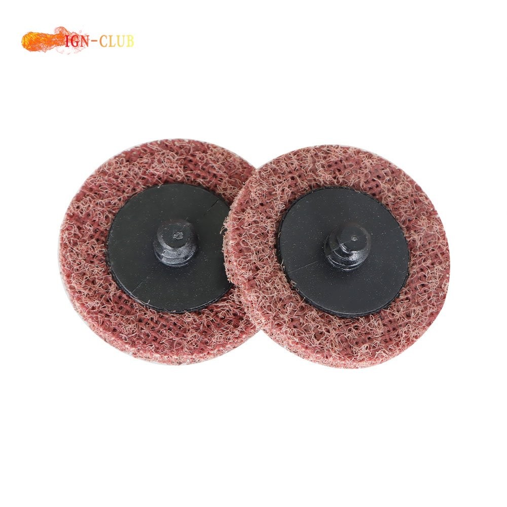 50Pcs × 2" Medium Surface Conditioning Discs Roll Lock Die Grinder Sanding Pads
