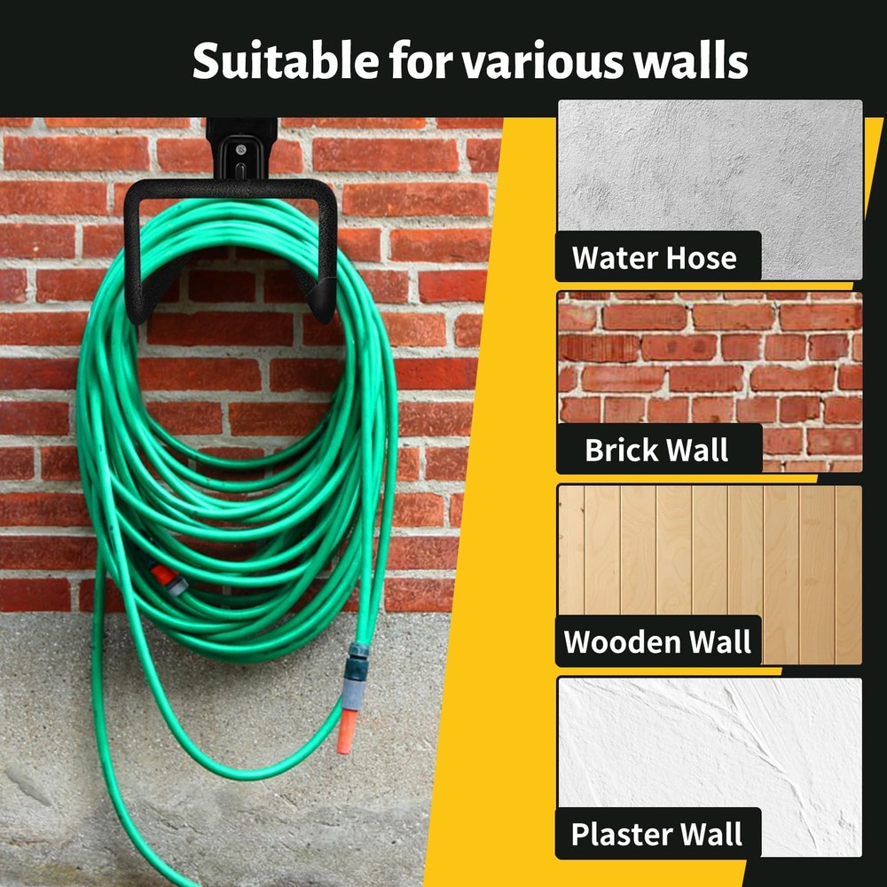 Heavy-duty Hose Hooks High Load-Bearing Capacity - Wall-Mounted Storage