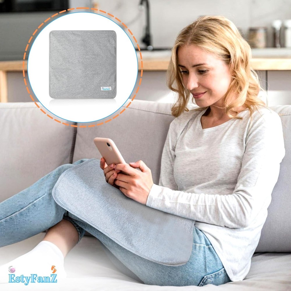 Gray Faraday Blanket EMF Blocking Radiation Shield Laptop Phone Home
