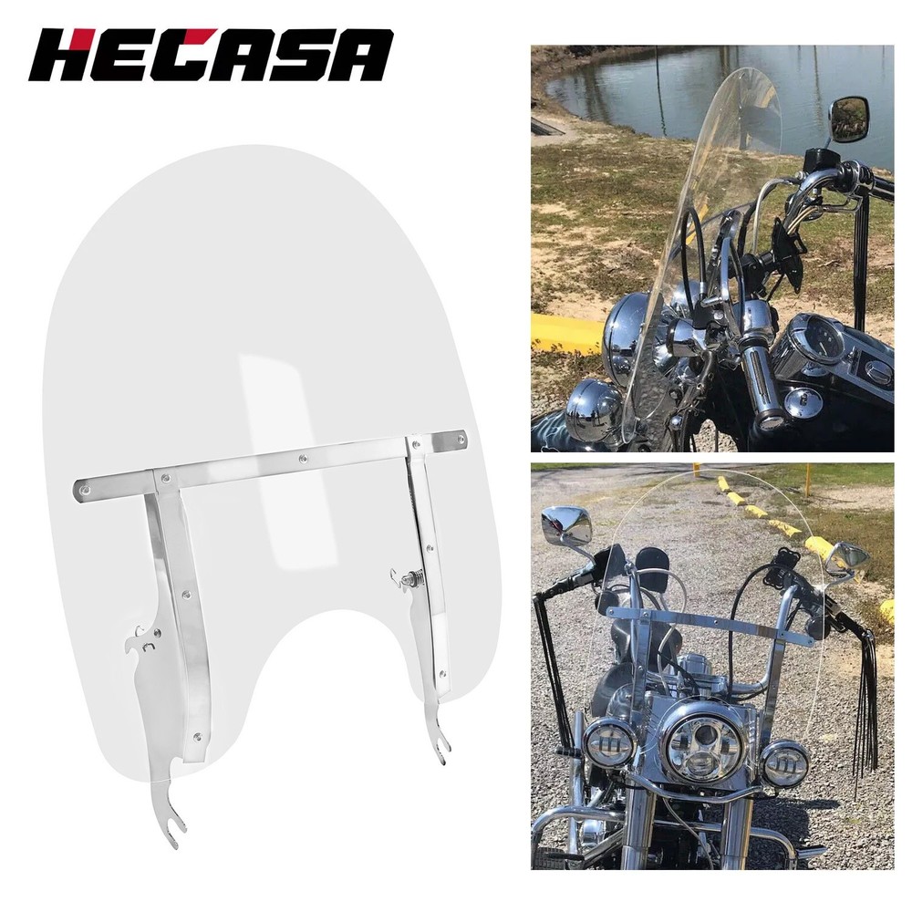 26" Front Windshield Windscreen For Harley Heritage Softail Classic FLS 2000-17