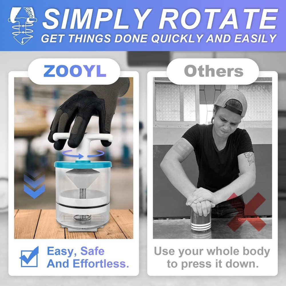 Rotation Handle Bearing Packer Tool - Inject Grease Safely, Easily, Effortlessly
