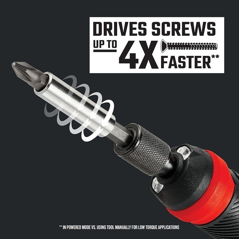 Rechargeable Screwdriver 4V Lithium Ion Fast Driving Compact Tool LED Indicator