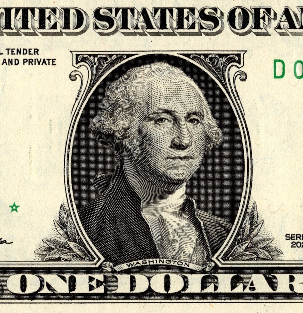 2021 D Star Note One Dollar Bill Regular Run Pack Note D02743748* UNC