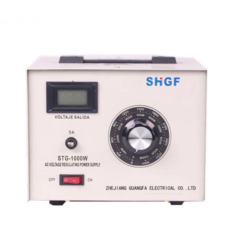 Variac Auto Transformer AC Variable Voltage Regulator Metered 1000 Watt 0-300V