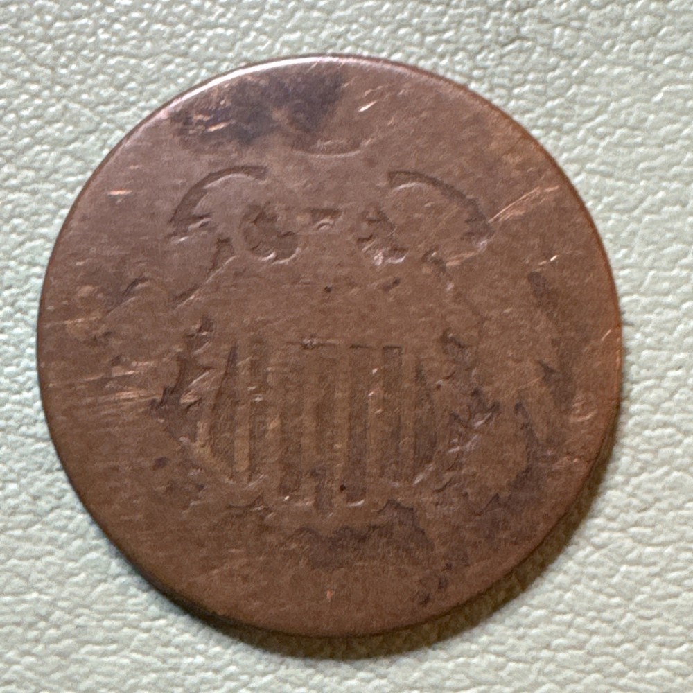 No Date Two-Cent Piece, 2 Cents Piece
