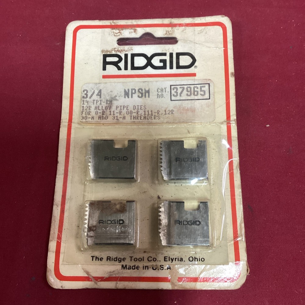 RIDGID 37965 PIPE THREADER DIES