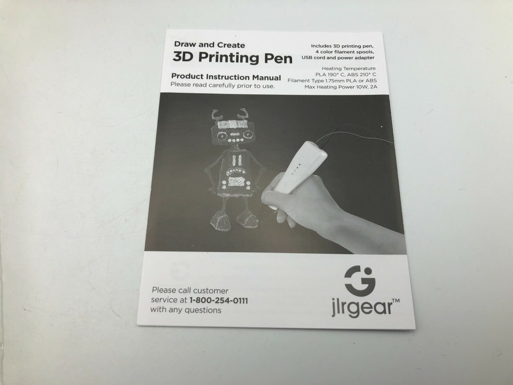 Smartgear Draw + Create 3D Printing Pen New Open Damaged Box J2