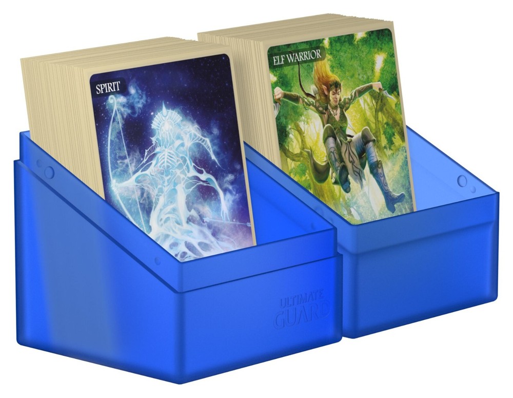 Ultimate Guard Boulder 100+ Deck Case Blue SAPPHIRE Holds Double Sleeved Cards