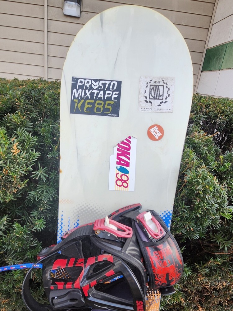 Burton Snowboard With Sims Bindings