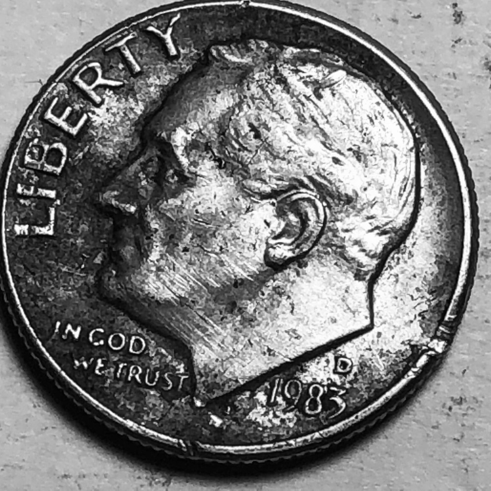 1983 d Roosevelt dime