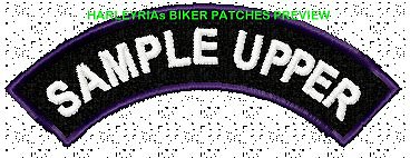 MINI ROCKER UPPER OR LOWER.... BIKER PATCH
